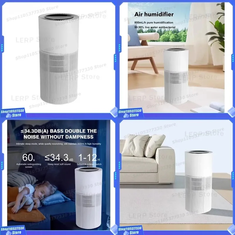 8L Smart WIFI Humidifier Cold Mist Aroma Diffuser Low Noise Evaporative Air Moisturizer for Hotel Home Office Use Quiet