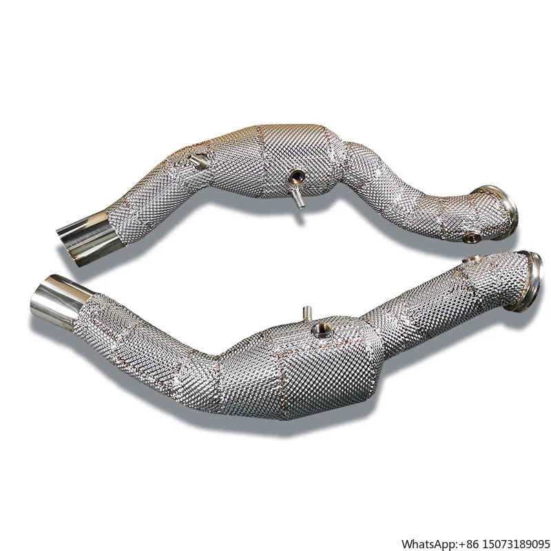 32.High Performance Stainless Steel High-Flow Front Pipe With Catalytic Converter for  /Levante/Quattroporte