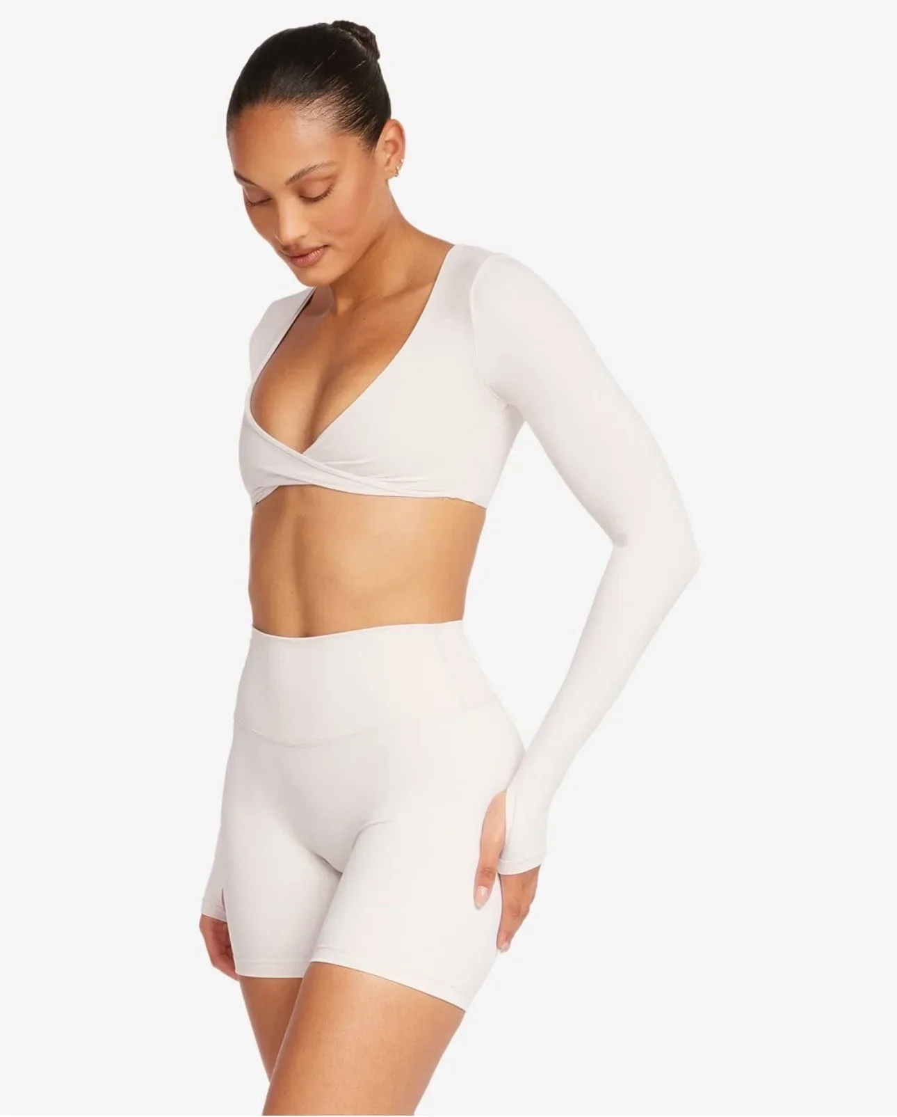 CSB high waist yoga tight shorts Freedom series sports high elastic peach hip lifting fitness pants