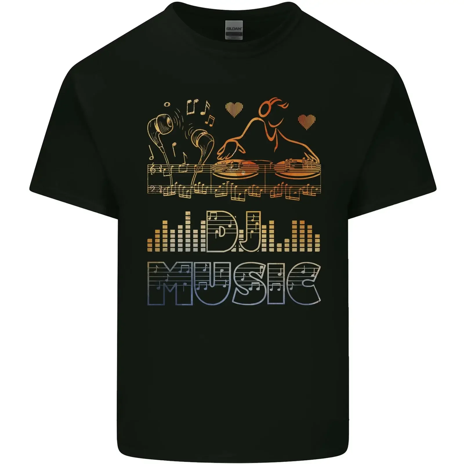 DJ Musik Techno Dance Rave Kinder T Shirt vintage Washed Unisex Slightly Versatile Top For Everyday Wear Comfortable
