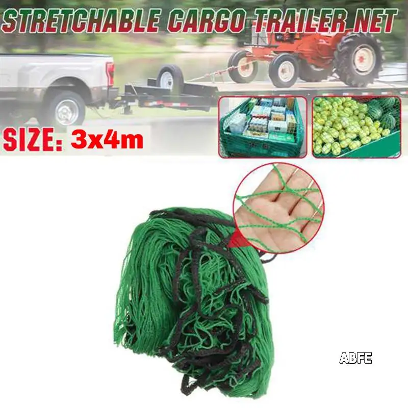 3X4M Heavy Duty Stretchable Cargo Trailer Net Safety Protective Auto Accessory For Car SUV Truck