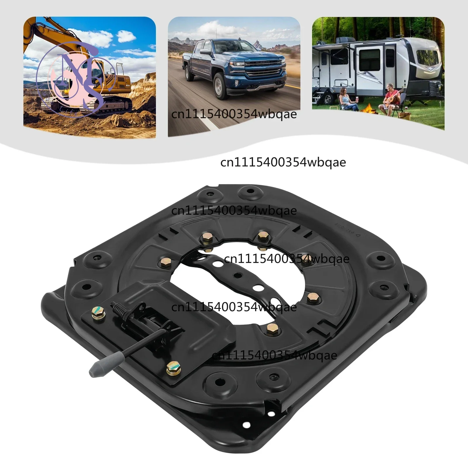 ZOCI-FOR-Universal 360° Rotatable Seat Swivel Base Heavy Duty Steel Plate 130kg Load with Handle For Van Bus, Replacement Parts