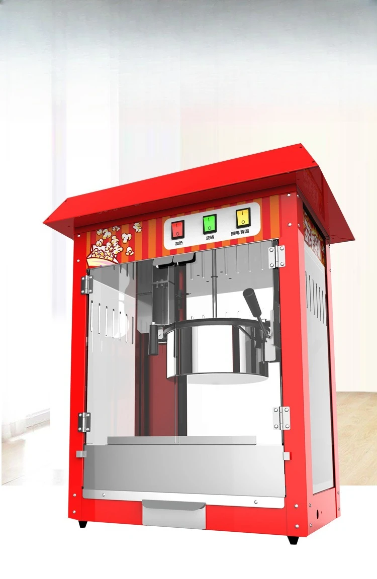 Popcorn machine Automatic multi-function intelligent new commercial stall electric corn puffer Fried nut machine