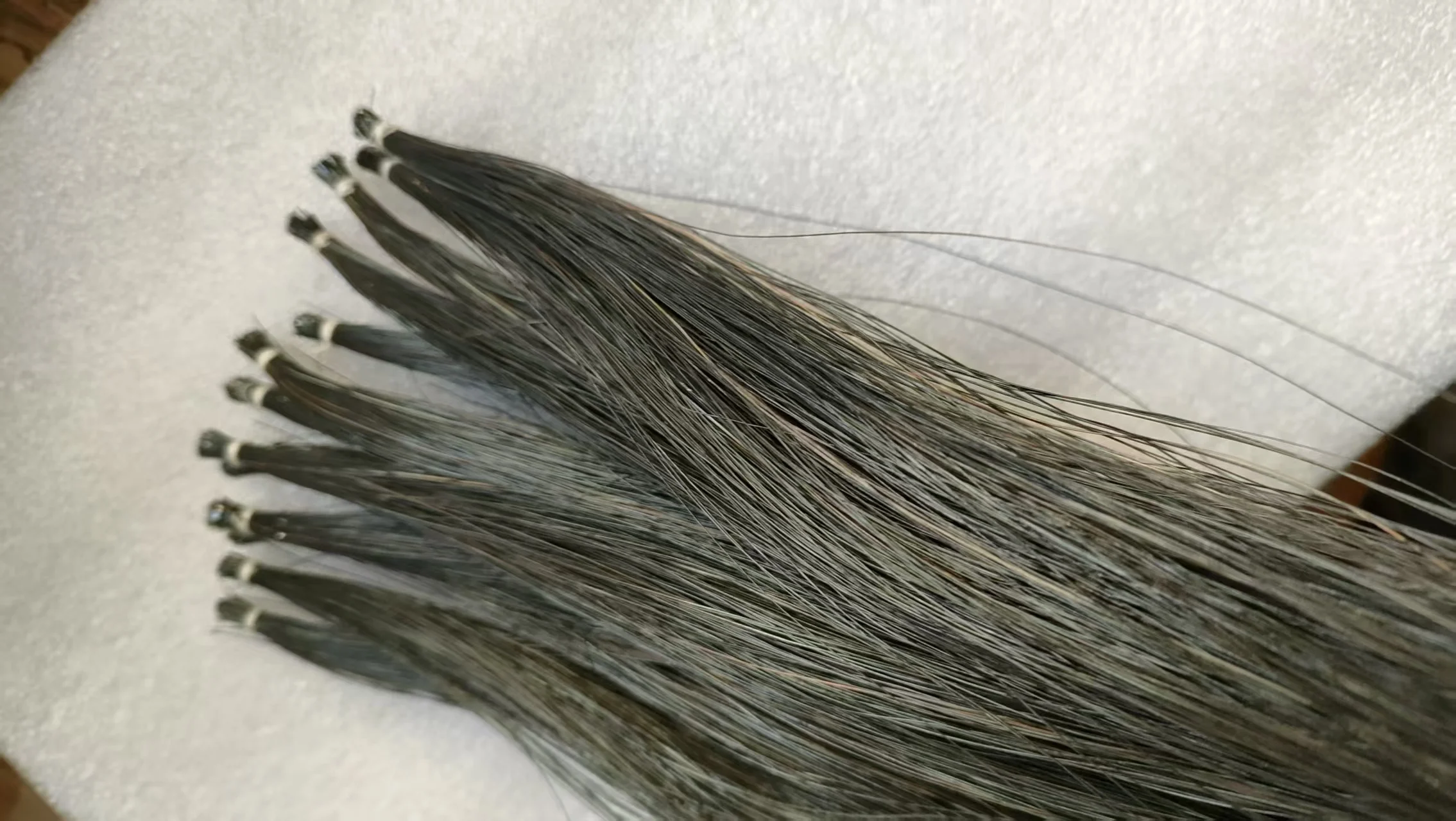 20 PCs Quality Black Violin Bow Hair 32 Inches 6 Grams Each One