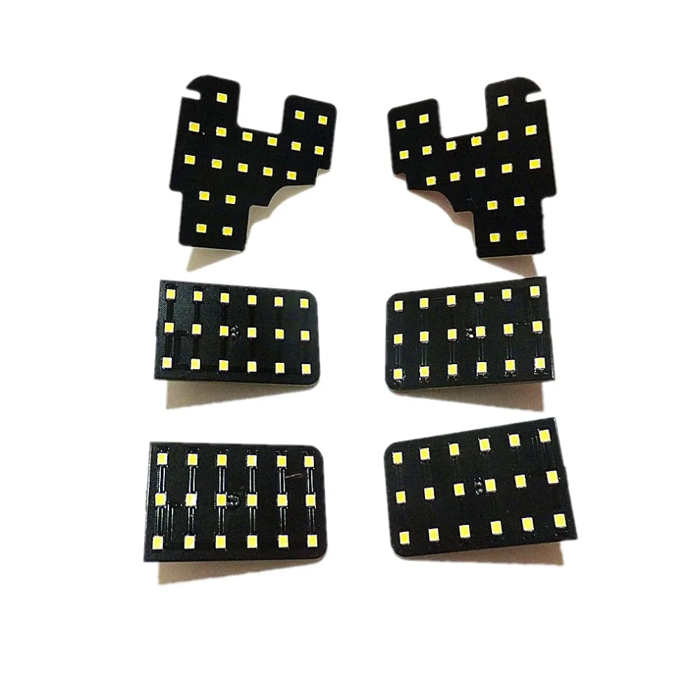July King Car Reading Lights Compatible with Toyota Highlander 2015-2021, 6 pcs 6000K LED Indoor Dome Map Light