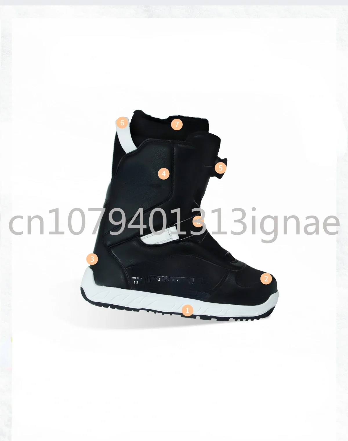 Snowboard Shoes Quick Wear Steel Buckle Warm Wear-Resistant Waterproof