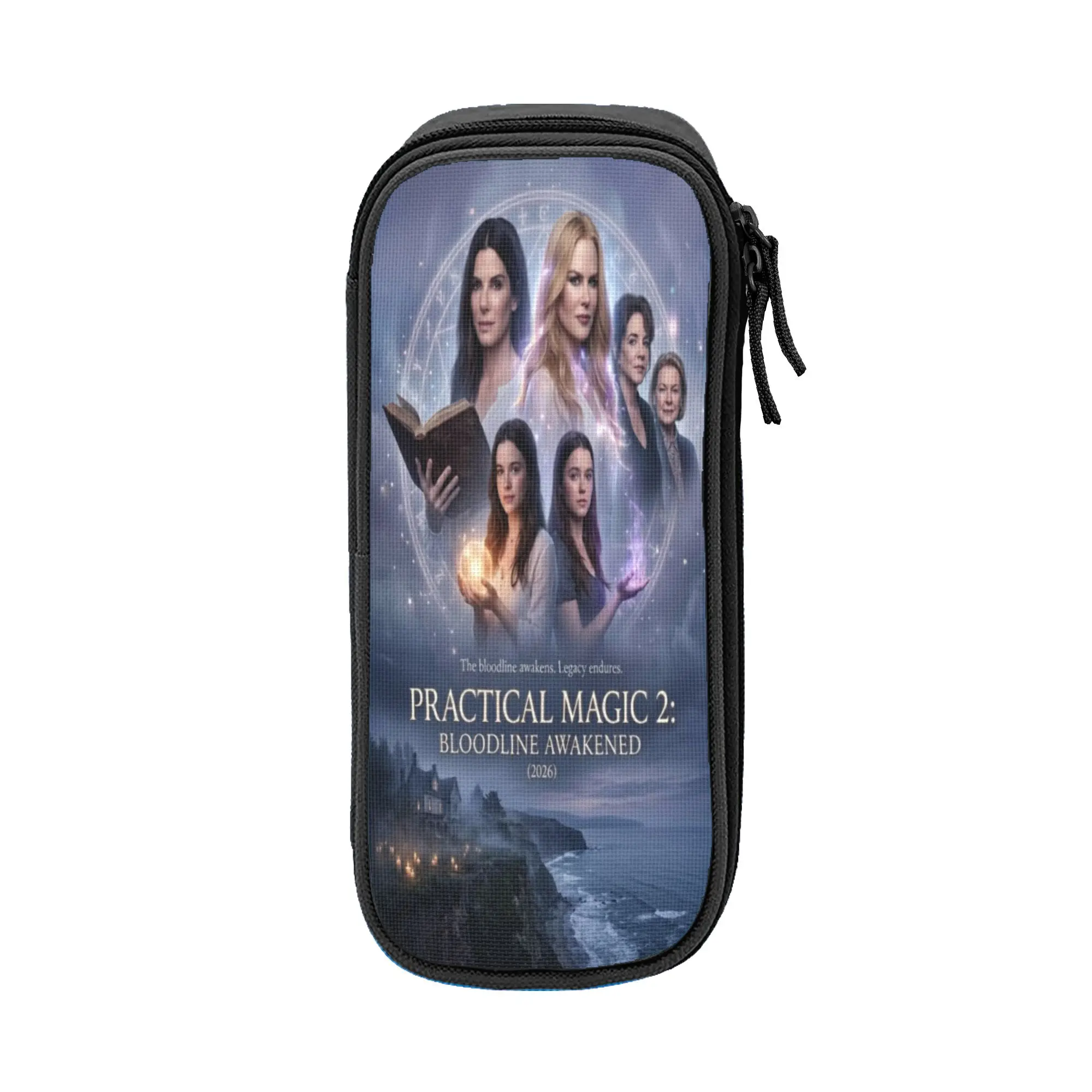 Large-capacity Pencil Case Practical Magic 2 School Accessories  Double Layer Pencil Box Women Makeup Bag Gift