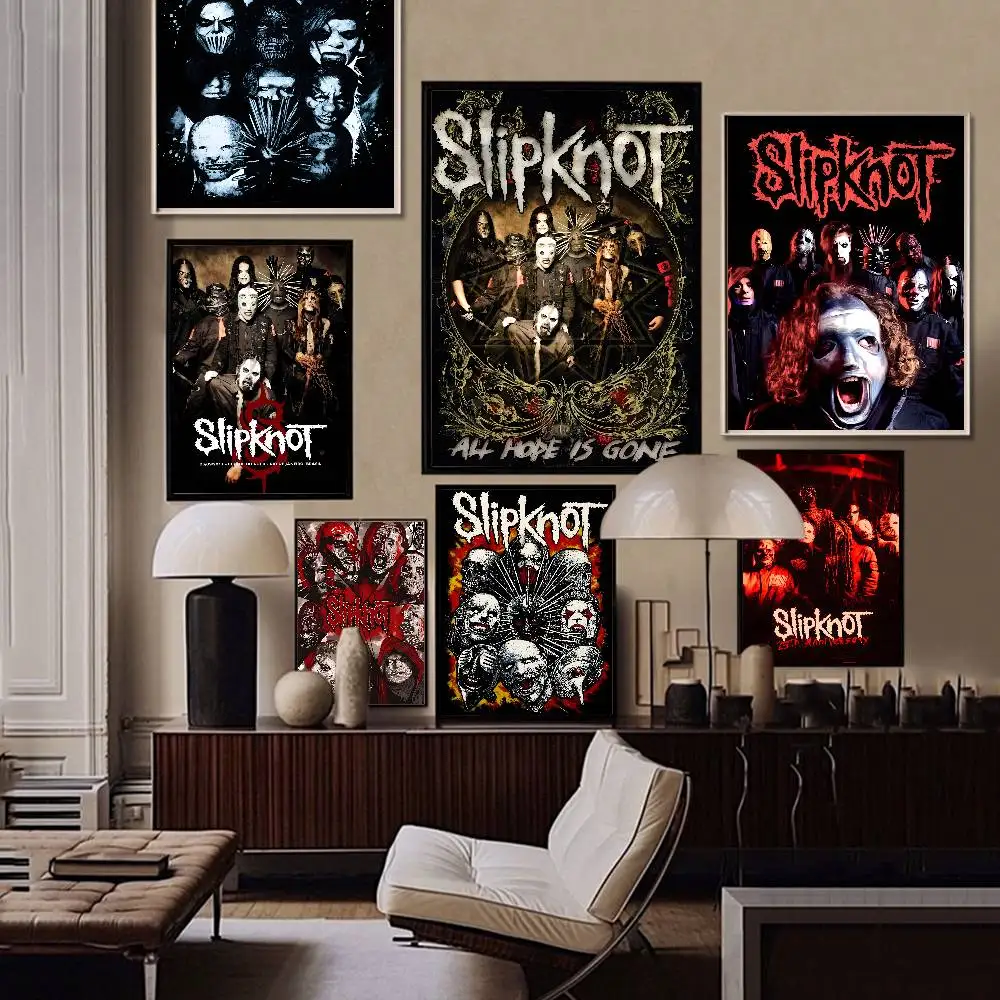 Heavy Metal Band S-Slipknot Self-adhesive Art Poster Fancy Wall Sticker for Living Room Bar Decoration Decorative Painting - view 5