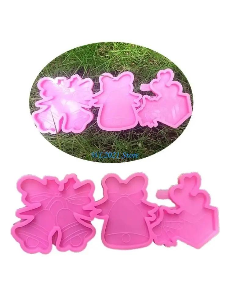 

G5GC Small Christmas Tree Pendant Silicone Mold Crystal Epoxy Resin Mold Crafts