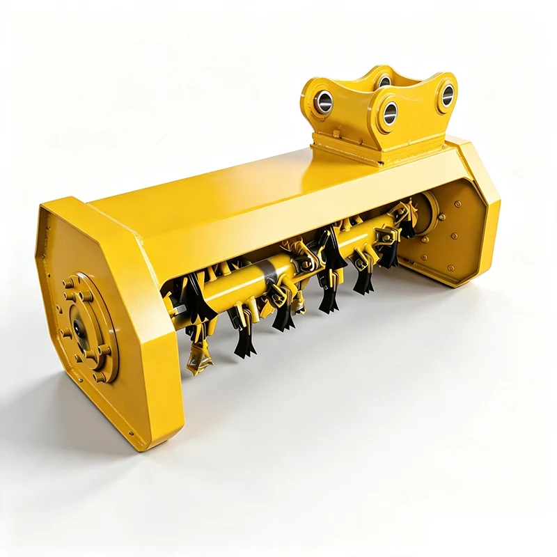 Excavator Flail Mower Heavy Duty Grass Cutter Hydraulic Brush Shredder for Garden Lawn Tree Trimming Weed Removal
