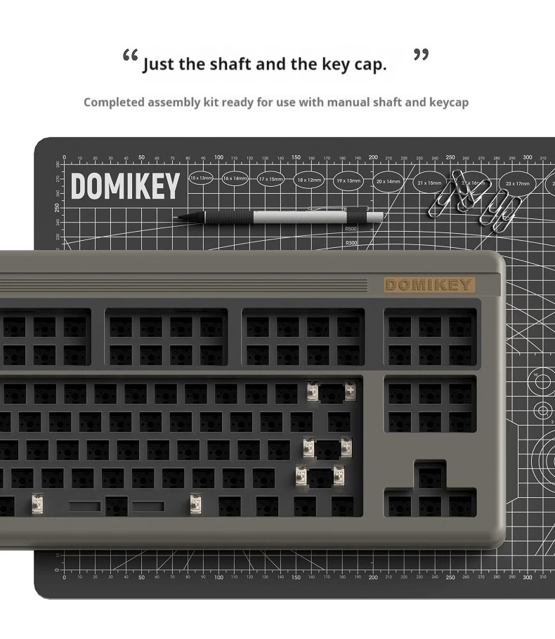 Domkey Babyface Keyboard Kit 3 modalità Bluetooth Wireless Hot Swap Cnc Kit tastiera meccanica personalizzata Pc Gamer accessori regali