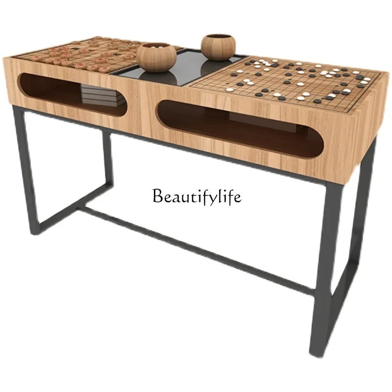 05- table and chair combination chess dual-purpose chessboard multi-functional training table volume