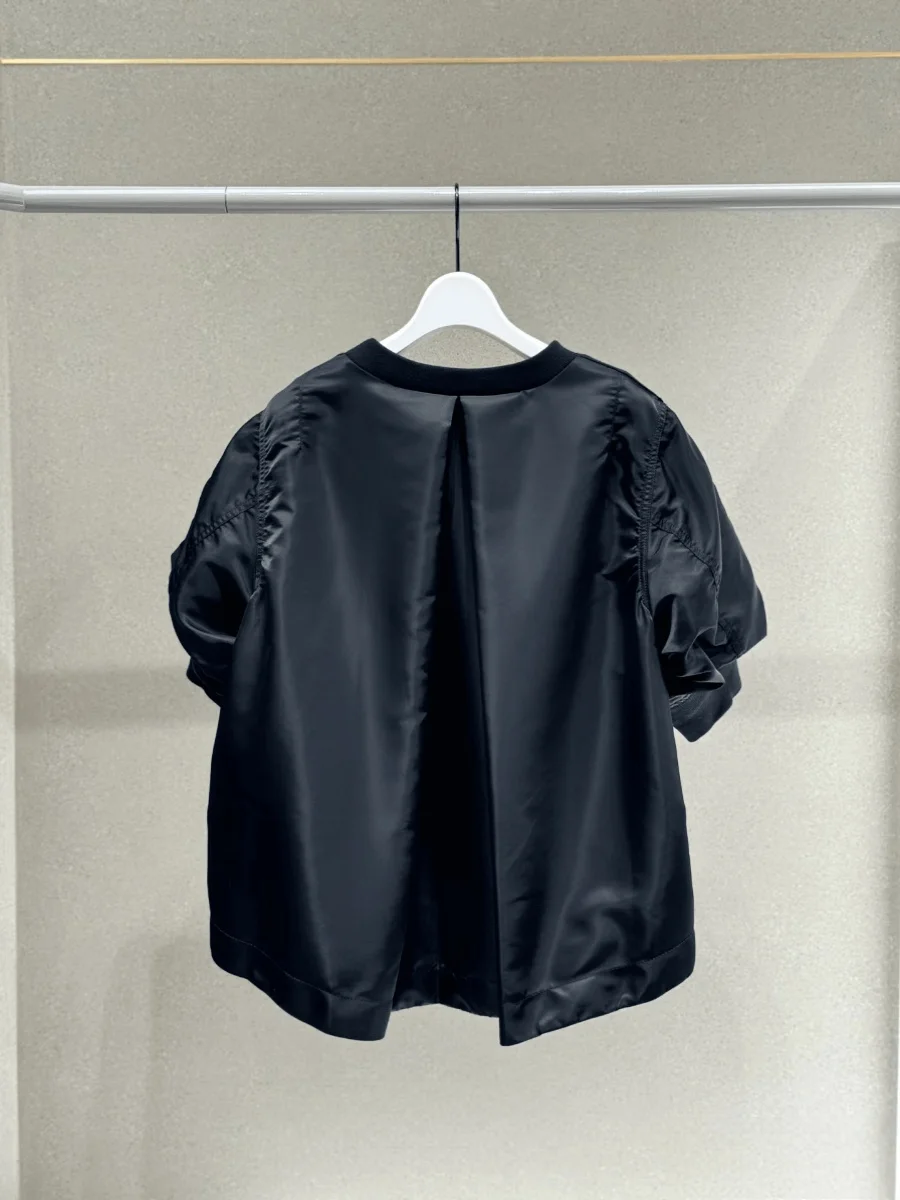 Heavy-Weight Patchwork Knit Jaet Loose Faion ort-Sve เสื้อกันหนาว Top Japanese Sle รอบ Ne Cotton โพลีเอสเตอร์ขนสัตว์ ...
