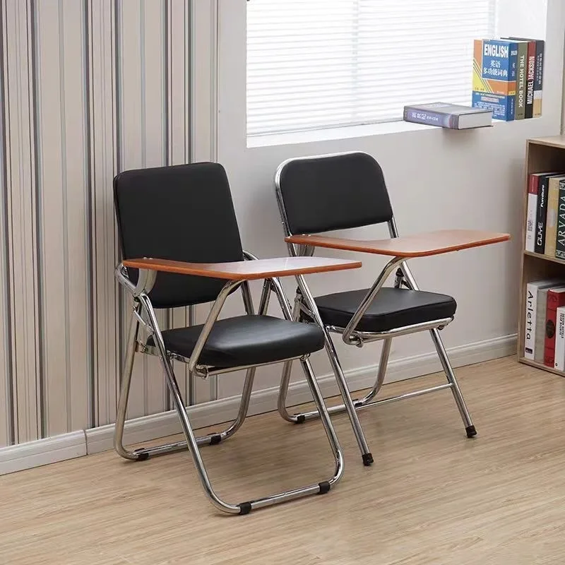 Writing board integrated folding chair, staff office chair, staff meeting chair