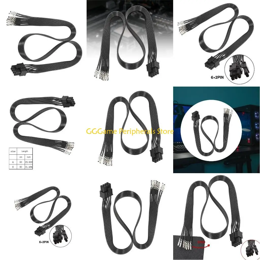 

U55B 8Pin To Mainboard CPU 8P 6+2Pin Modular Power Plug Cable Line Module CPU 8PIN