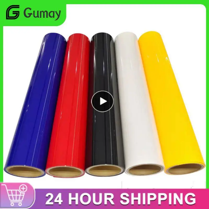 Roll 30cmx153cm/12in*5ft PVC Heat Transfer Vinyl Roll HTV Iron on Vinyl Roll for T-Shirts Cricut Cameo Machine