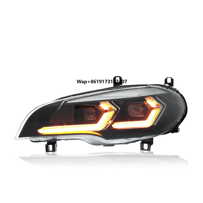 

2019-2022 для X5 G05 X6 G06 Передняя светодиодная фара DRL, линза проектора 6000K, 10000 люмен, без замены бампера, новый 12 В, автомобильный