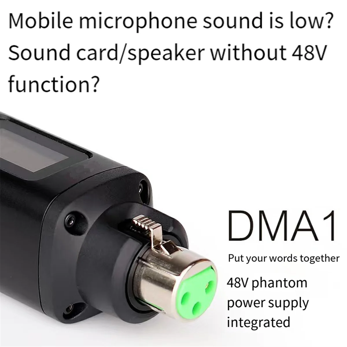 Préamplificateur de microphone dynamique aste, écran LCD, amplificateur aste intégré pour SM58, 12DB-39DB