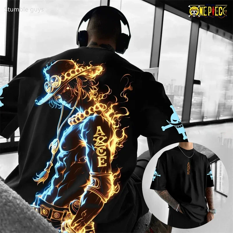Sommer Kinder Einteiler T-Shirt Usopp Kunstdruck Lässige Anime-Kleidung für Jungen Mädchen Kurzarm Herren Trikot