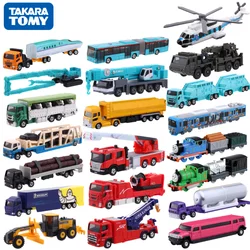 Original TAKARA TOMY Tomica Alloy Car Model Haulage Truck Fire Engineering Birthday Gift Toys for Children Collection Ornament