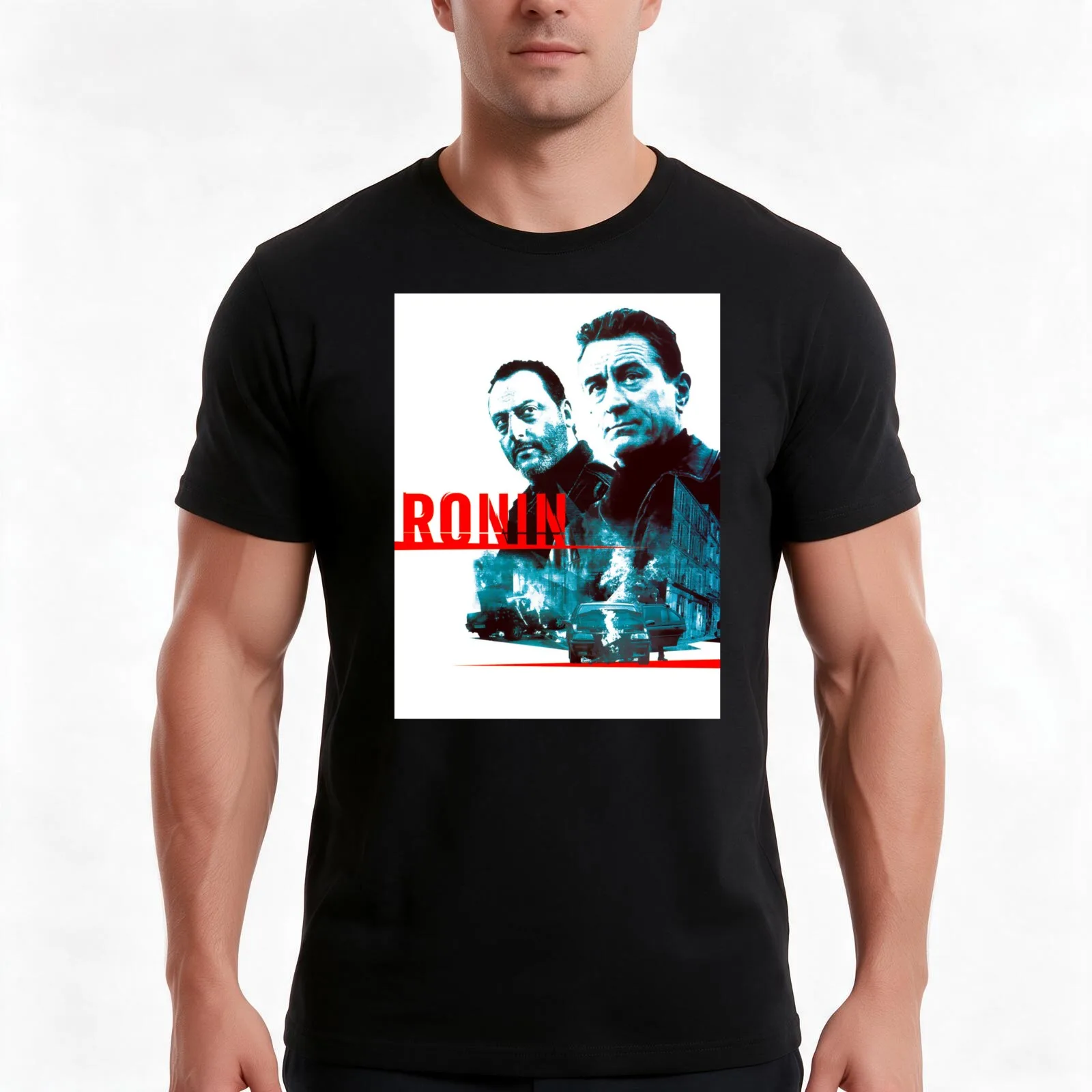 Ronin (1998) T-Shirt Summer Casual Cotton Tee Oversized Streetwear Tops Vintage Graphic Print Loose Fit Short Sleeve