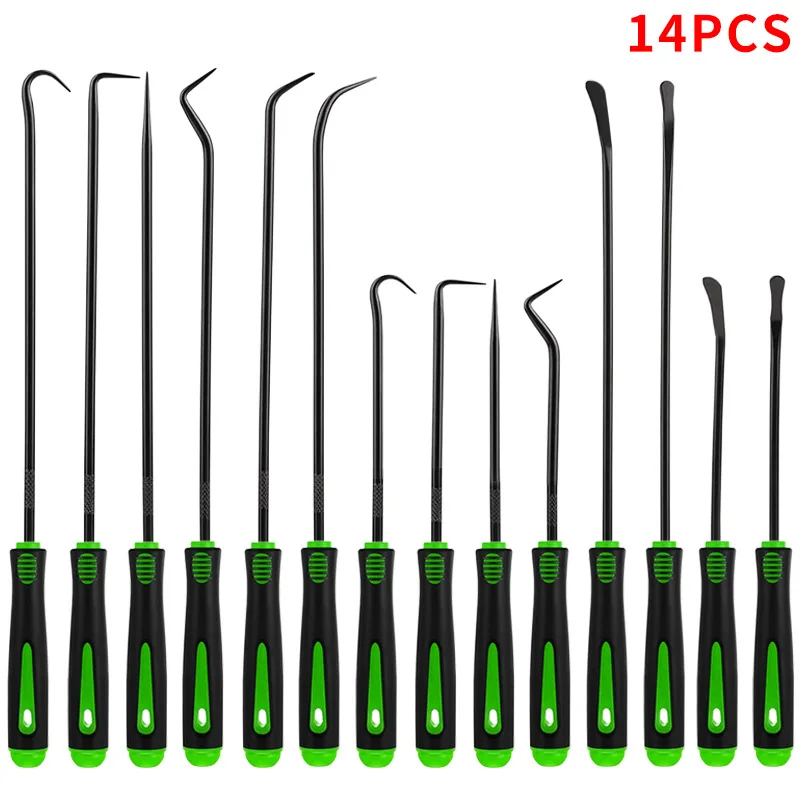 14PCS Automobile Oil Seal O-Ring Gasket Pick Tool Set with Hooks Puller Remover for Car Maintenance And Repair Work
