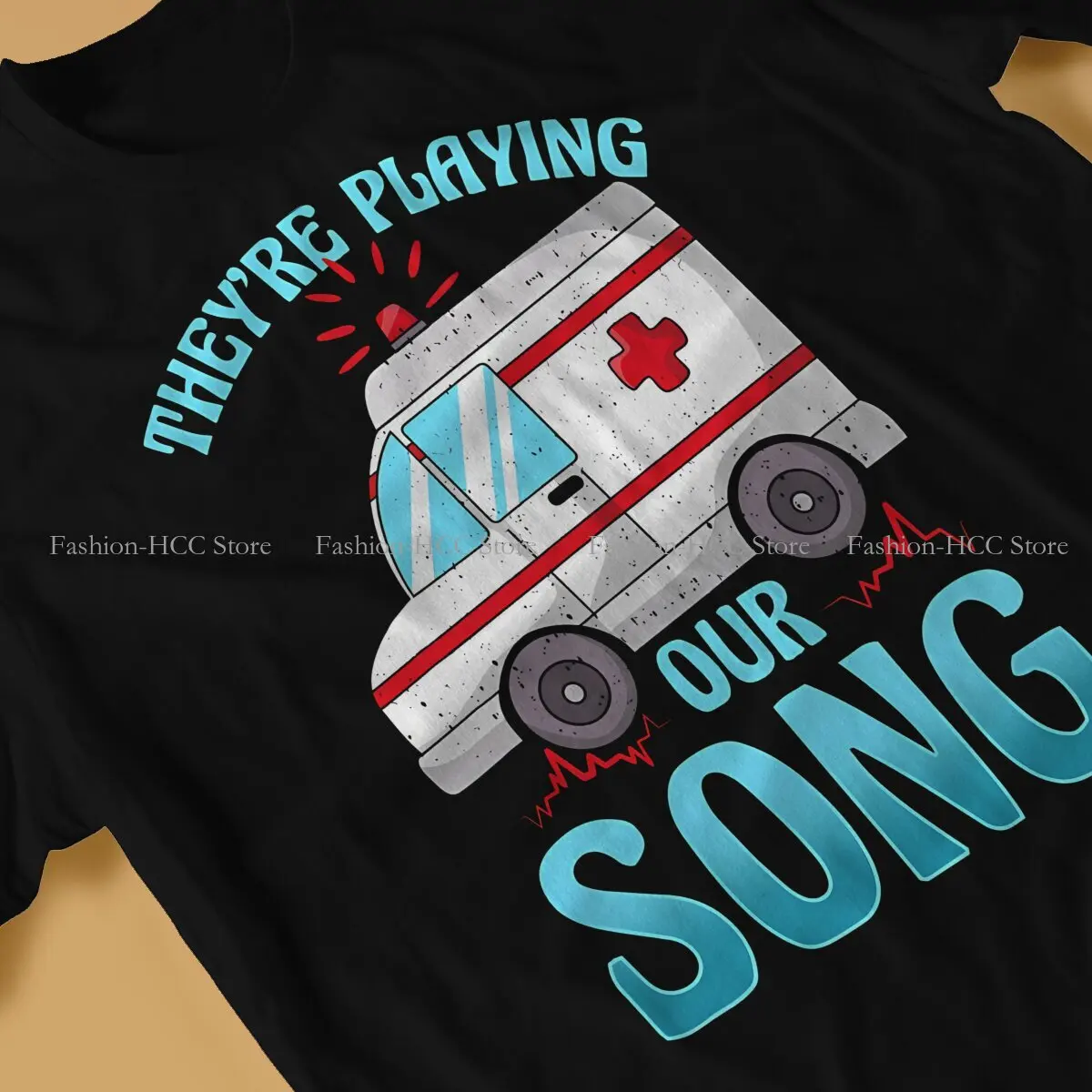 Ambulance Ambulances TShirt for Men Song Funny EMS EMT Paramedic AMR Basic Leisure Sweatshirts T Shirt High Quality Trendy