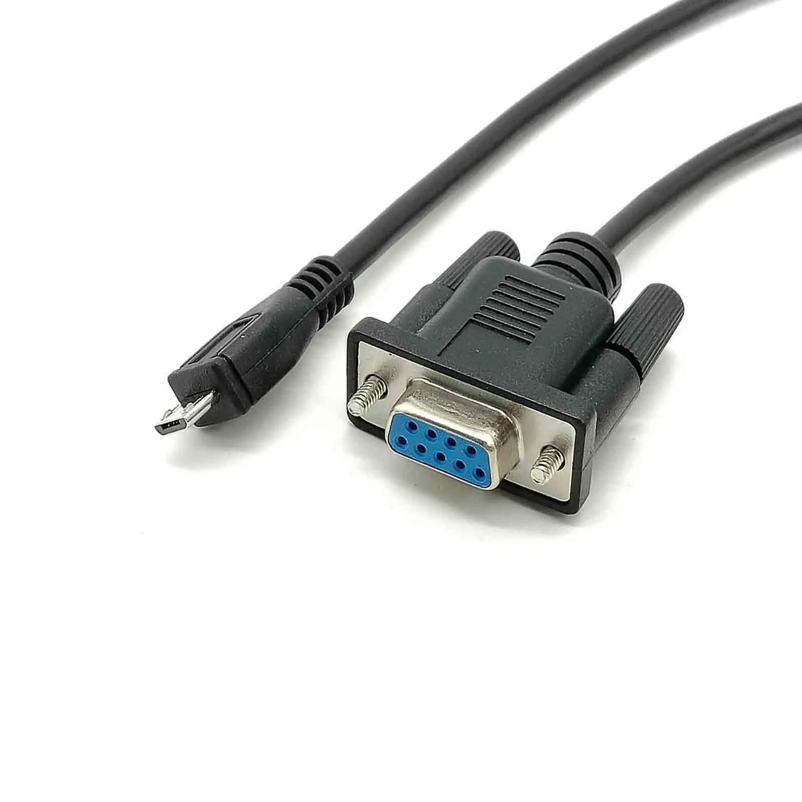 Micro-USB Male to D-Sub 9 Pin Female Straight Connector with Serial Cable 1.5M