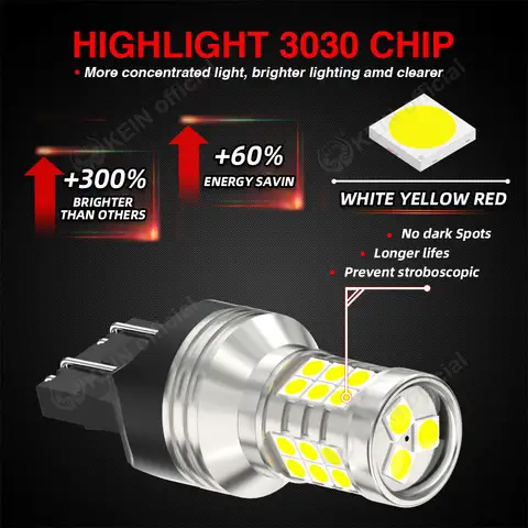 KEIN 1x T15 P21W 1157 T20 T25 W16W 1156 BA15S S25 R5W R10W BAY15D P21/5W PY21W 7440 W21W 7443 3157 3156 LED-billampor 10 best sales LED T25 - №7