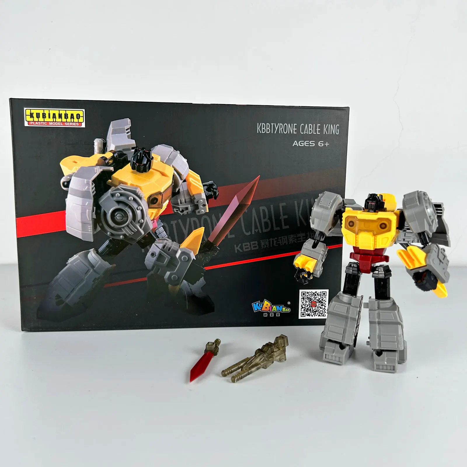 KBB Tyrone Cable Dino King Assembly Deformation Model Action Figure Grimlock Version Toys D.I.Y.