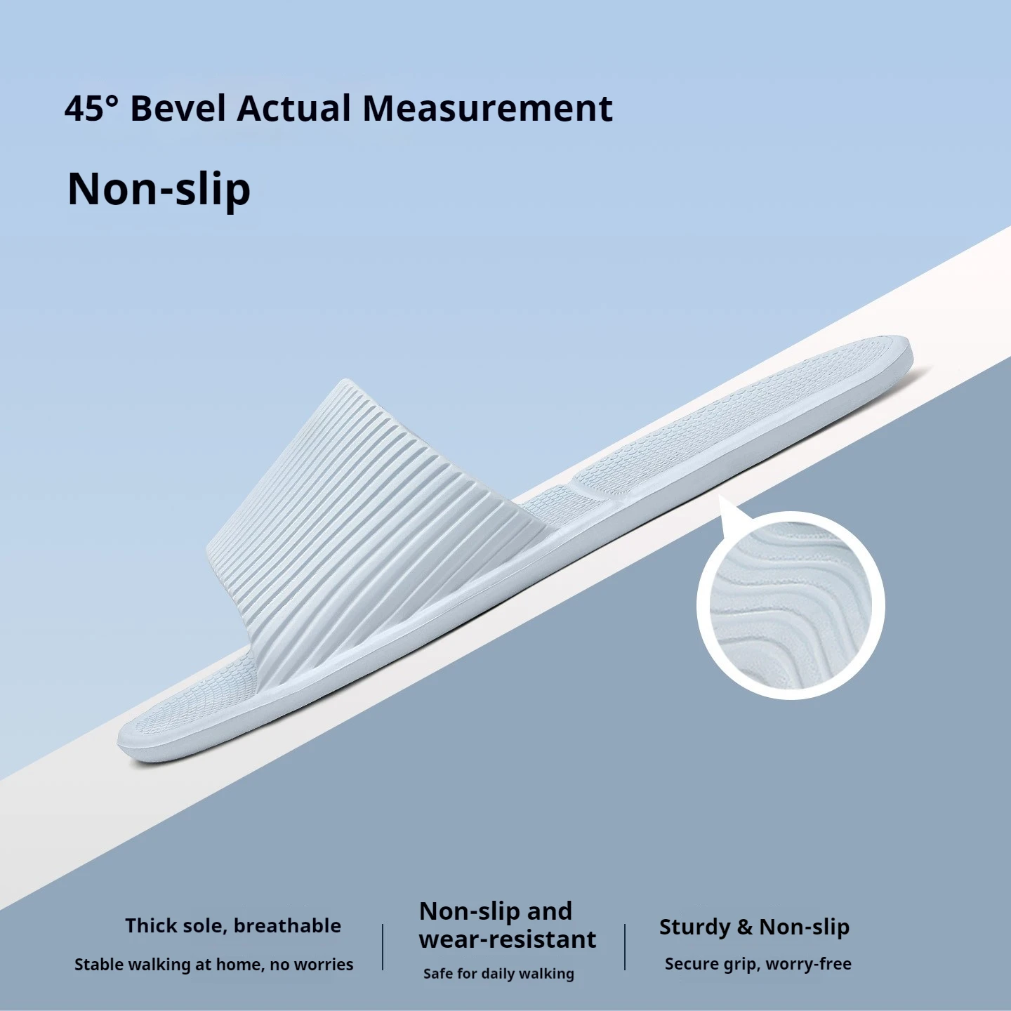One-piece Mold Foldable Slides Women Soft EVA Non Slip Indoor Bathroom Travel Portable Slippers view 2