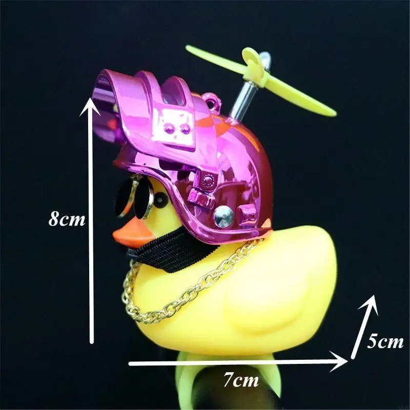 N84E Cycling Horn Báo động Vịt vàng với mũ bảo hiểm trang trí xe hơi Phụ nữ thích thiết bị xe đạp