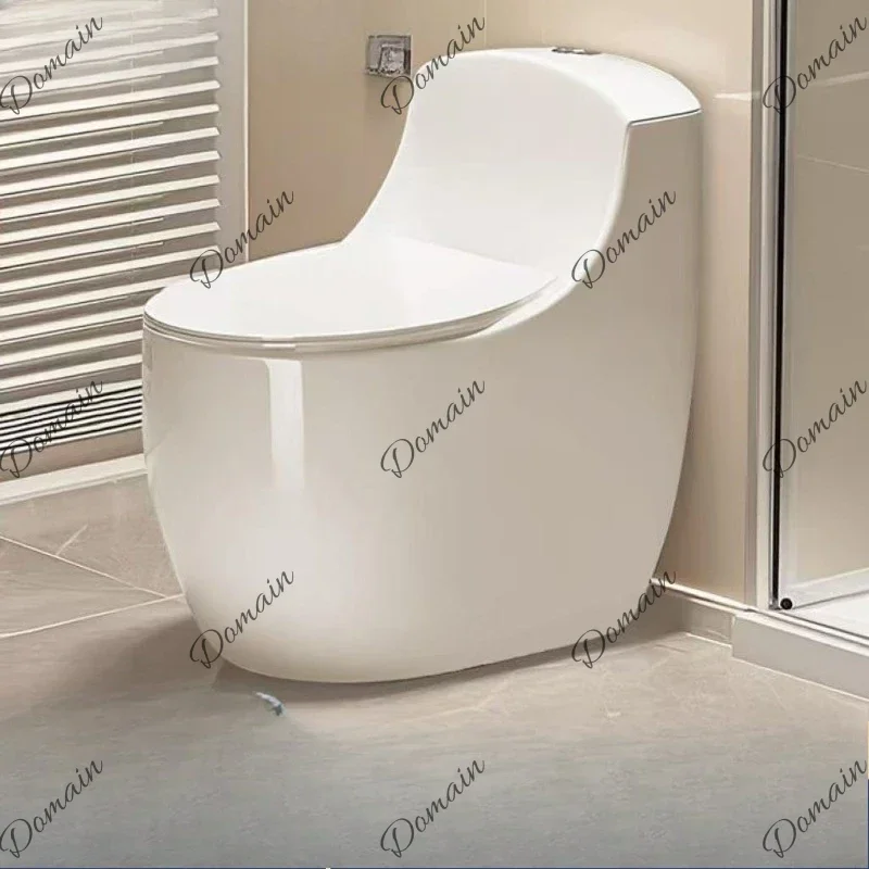 QWE Toilet siphon deodorant ceramic toilet large diameter anti-splashing water