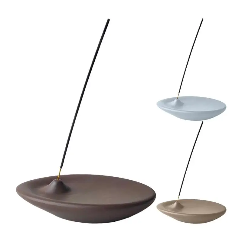 

Incense Holder Ceramic Home Decor Incense Burner Tray Decorative Smudge Bowl for Meditation Yoga Room Desktop Ornament