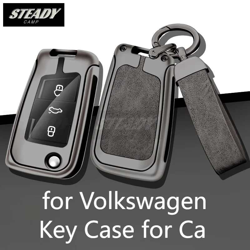 

Zinc Alloy Leather Car Key Case Cover for Volkswagen Sagitar Lavida Tiguan I Baolai Tuyue Protector Shell Keychain Accessories