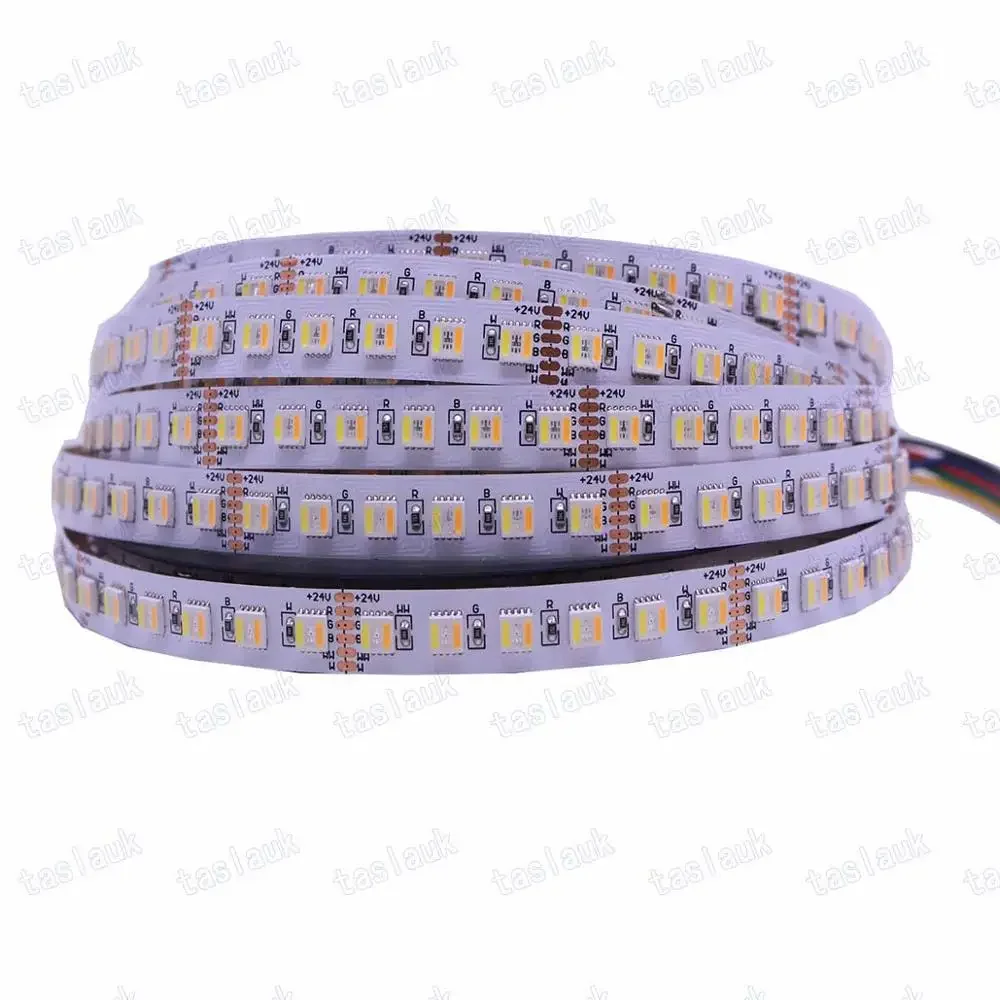 12MM PCB RGBCCT RGBWW 5 IN 1 4 IN 1LED Strip 5050 DC12V/ 24V Flexible Light RGB+White+Warm White 60 96 120 LEDS/m