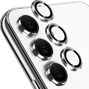 Bilashmart Camera Ring Samsung Galaxy S25 S24 Plus S23 FE S24+ S23+ S23fe Back Lens Screen Protector Lens Cap Glass