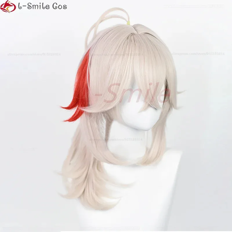 vivi 2025 50cm Long Heat Resistant Hair Halloween Kaedehara Kazuha Cosplay Wigs + Wig Cap view 5