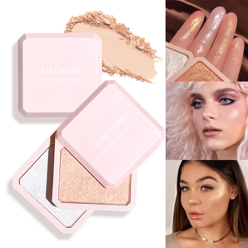 Double-layer highlight powder fine glitter pearlescent brightening contour three-dimensional natural glitter