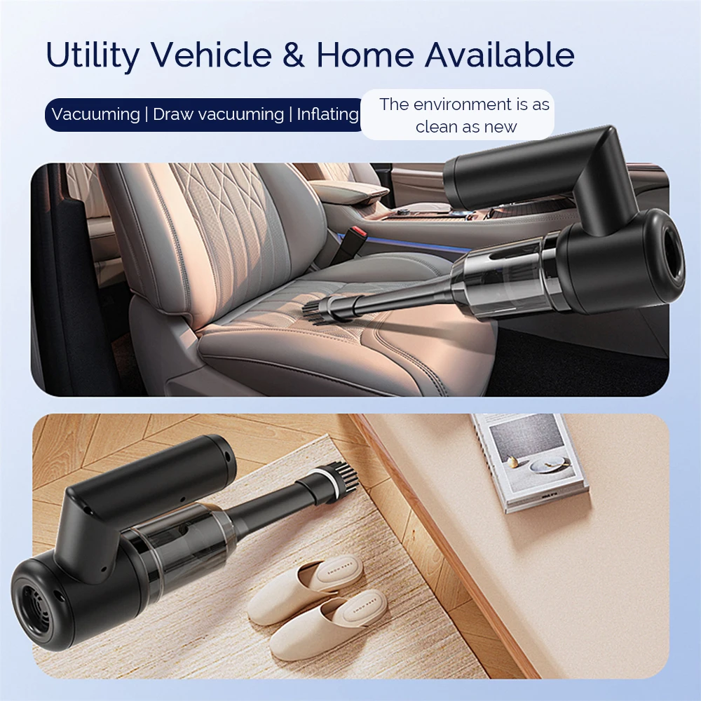 Portable Window Cleaner Mini Wireless Car Vacuum Cleaner HandHeld Carpet Vacuum Cleaning Machine Wiper Windows Cleaning