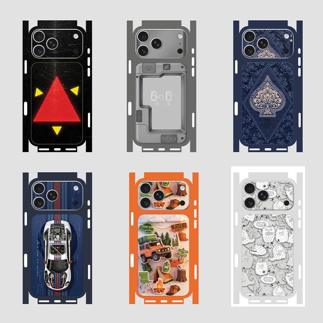 

XRT Premium Full Wrap Vinyl Stickers For iPhone 17 Pro Max Custom Skins Full cover back flim For iphone17pro max