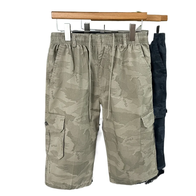 

Men's Cargo Shorts New Summer Breathable 100% Cotton Thin 7-Point Pants Sports Casual Minimalist Style Comfortable Daily Shorts