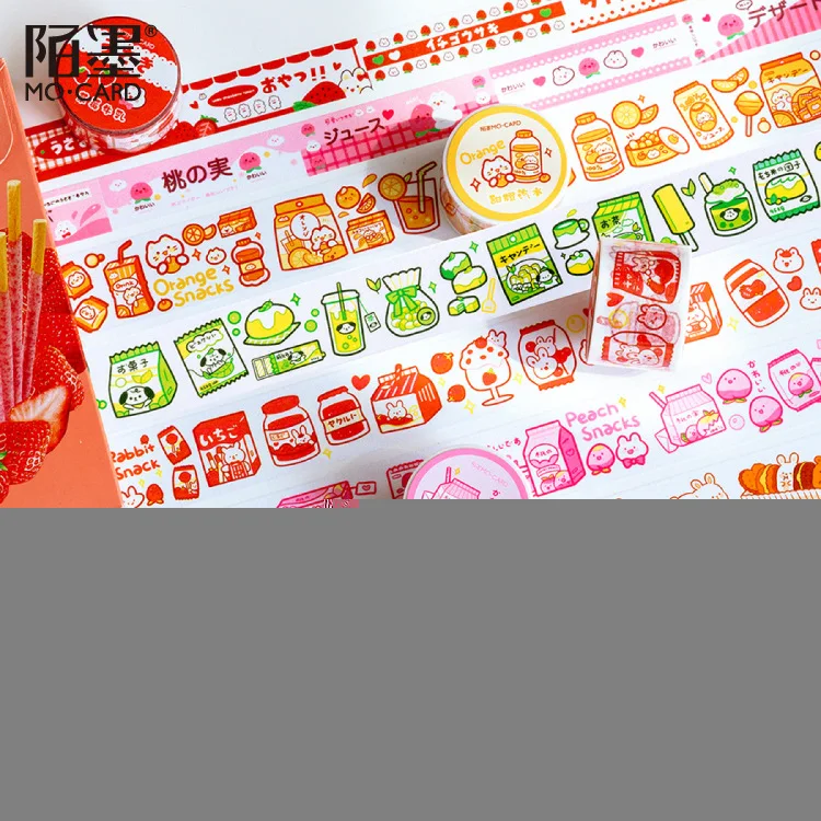 1pcs/1lot  Masking Tapes Rabbit Vendor Snack House Decorative Adhesive Scrapbooking DIY Paper Japanese Stickers 5M