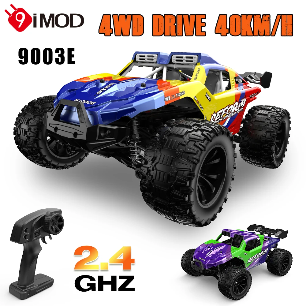 

9IMOD 9003E RC Car 1/14 2.4G 4WD 1500mAh 40KM/H 30A WaterProof ESC 390 Motor RC Brushed Off-Road Car For Rock Sand Grass Road