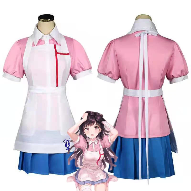 Anime Danganronpa Mikan Tsumiki Cosplay Costume Adult Women Girls Maid Lolita Skirt Suit Halloween Outfit Party Uniform