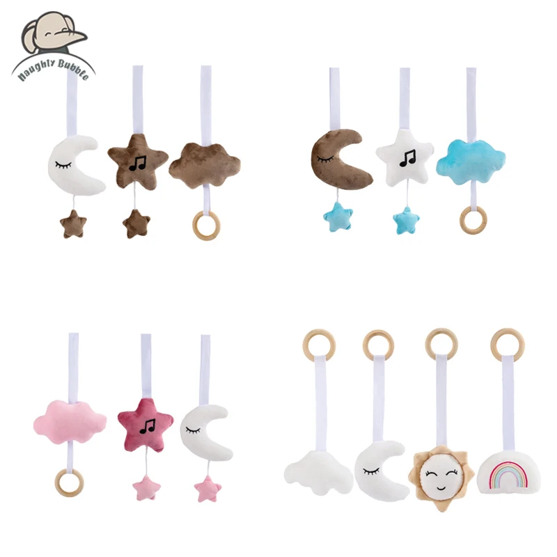 Baby Star Moon Hanger Knuffels Baby Pasgeboren Interactieve Accessoires Wieg Opknoping Decoratie Baby Zacht Speelgoed 0 12 Maanden