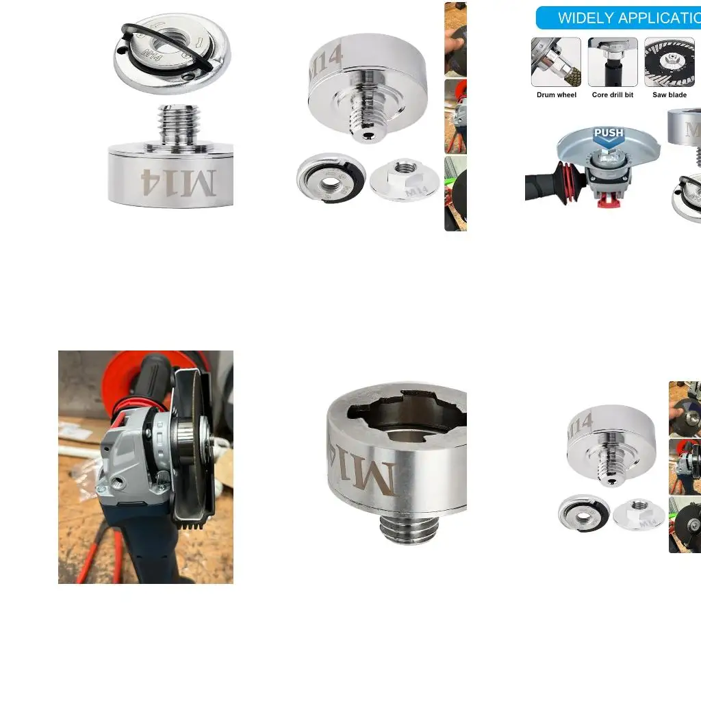  M14 Thread Adapter with Flange Nut for X Lock Metal Grinder Conversion