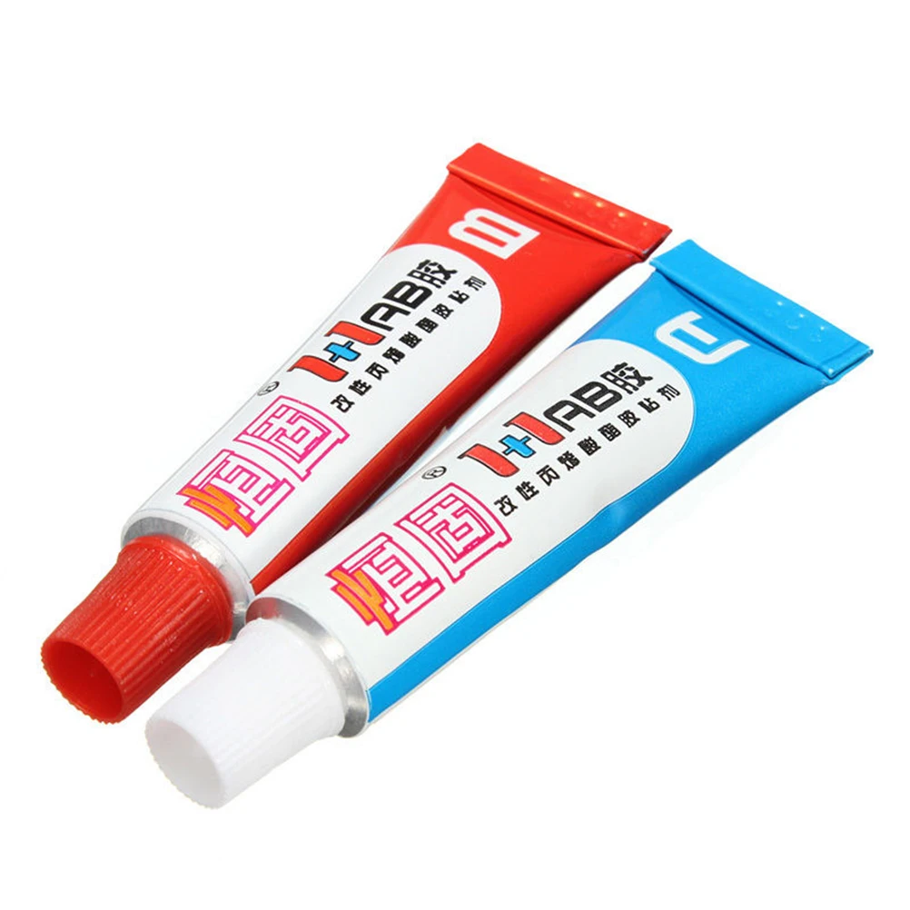 AB Epoxy Glue Strong Adhesive Syringe Cold Weld Plastic Metal Glass Rubber