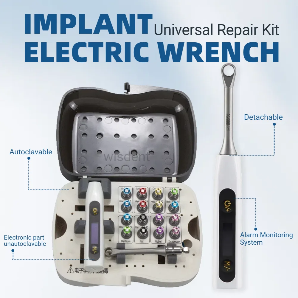 

Стоматологический набор, ручной электрический гаечный ключ и набор отверток для универсального хирургического использования, 16-компонентные универсальные инструменты для хирургических имплантатов