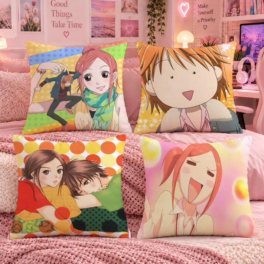 Anime Japanese Manga L-Lovely Complex Cushion Cover Double Sided Print Short Plush Pillow Sofa Bedroom Dorm Room Decor Gift